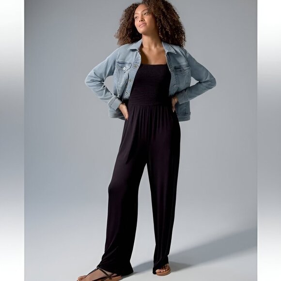 Light Wash Denim Jacket Stretch Cotton-Blend Classic Trucker Coastal Blue S Soma - Picture 6 of 15